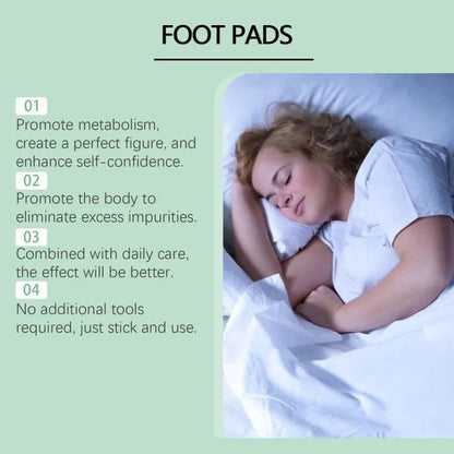 Foot patch (pack of 2) Herbal And Gentle Ingredient Detox Foot Pads, Natural Ingredients for Sleep Aid, Pain Relief, Toxin Removal with Bamboo Vinegar