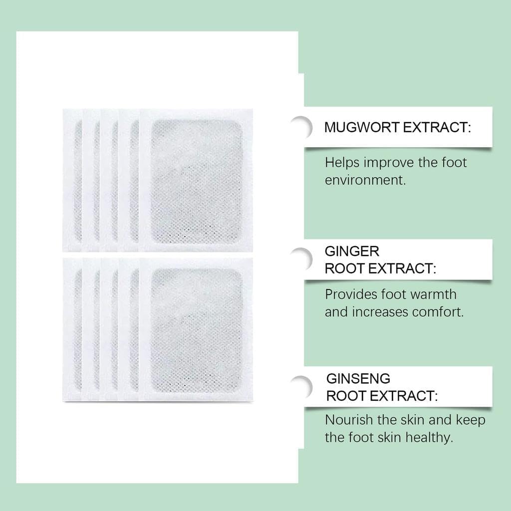 Foot patch (pack of 2) Herbal And Gentle Ingredient Detox Foot Pads, Natural Ingredients for Sleep Aid, Pain Relief, Toxin Removal with Bamboo Vinegar